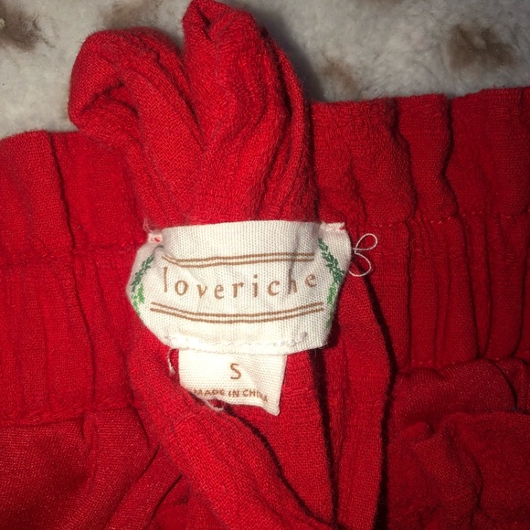 Red tie shorts - Picture 7 of 10